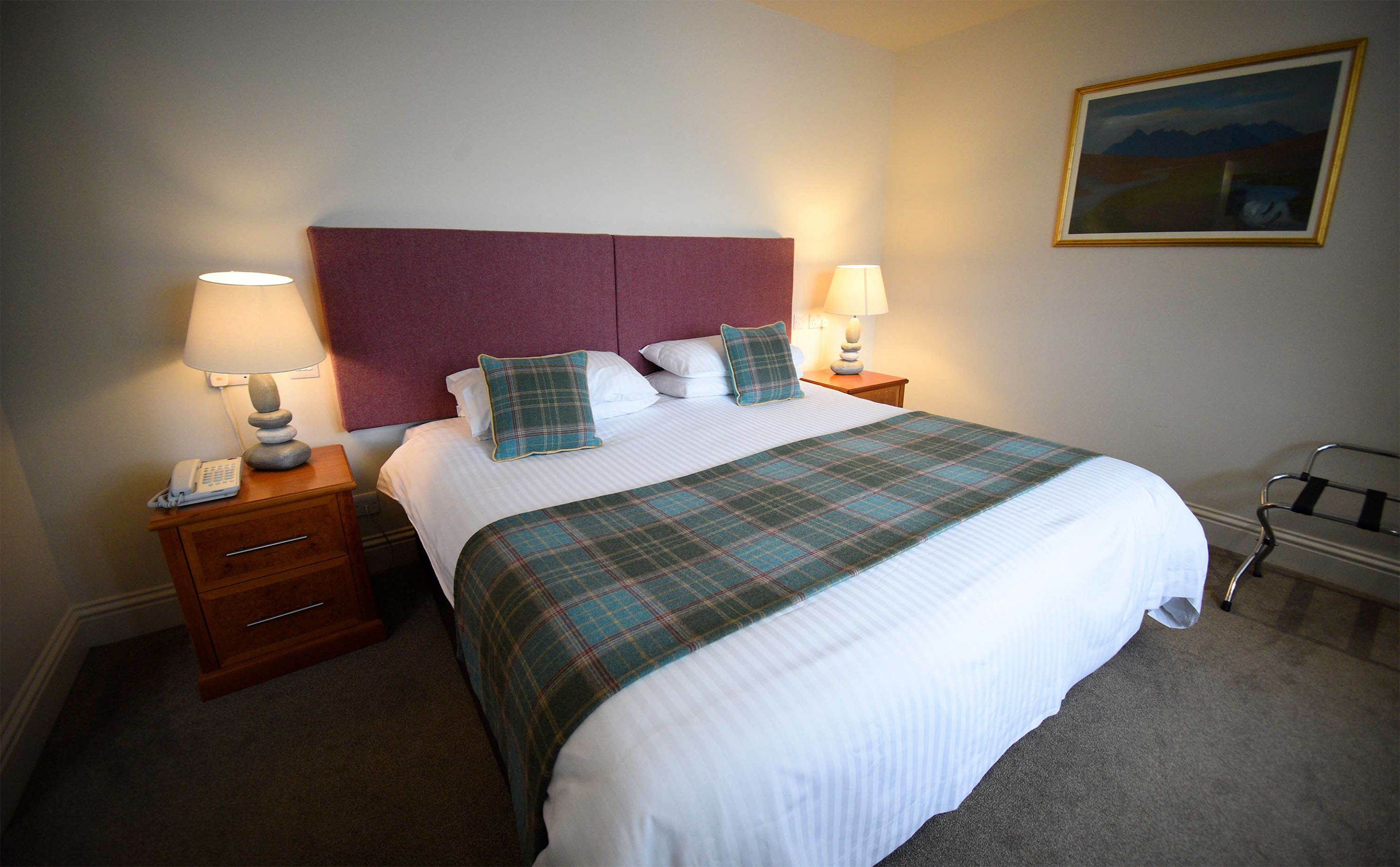 Premier Double room accommodation at The Royal Hotel in Portree with WIFI access and private parking luxury rooms in Portree