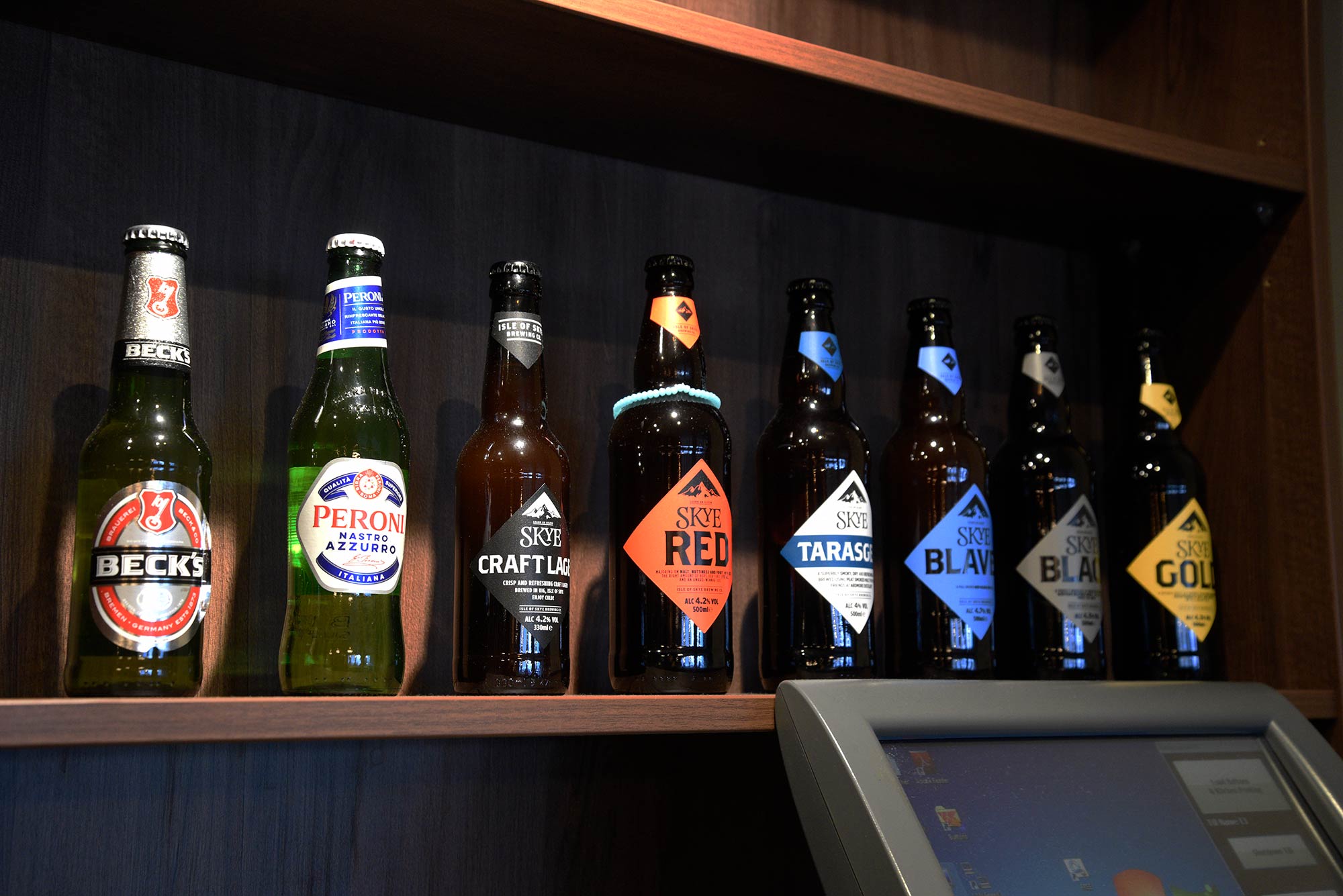 At our Portree Bar we sell Skye Ales and Talisker Whisky with bar meals including fish and chips